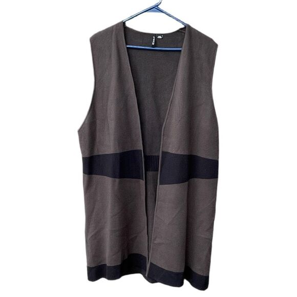 Ethyl Size XXXL long open vest - Picture 1 of 9